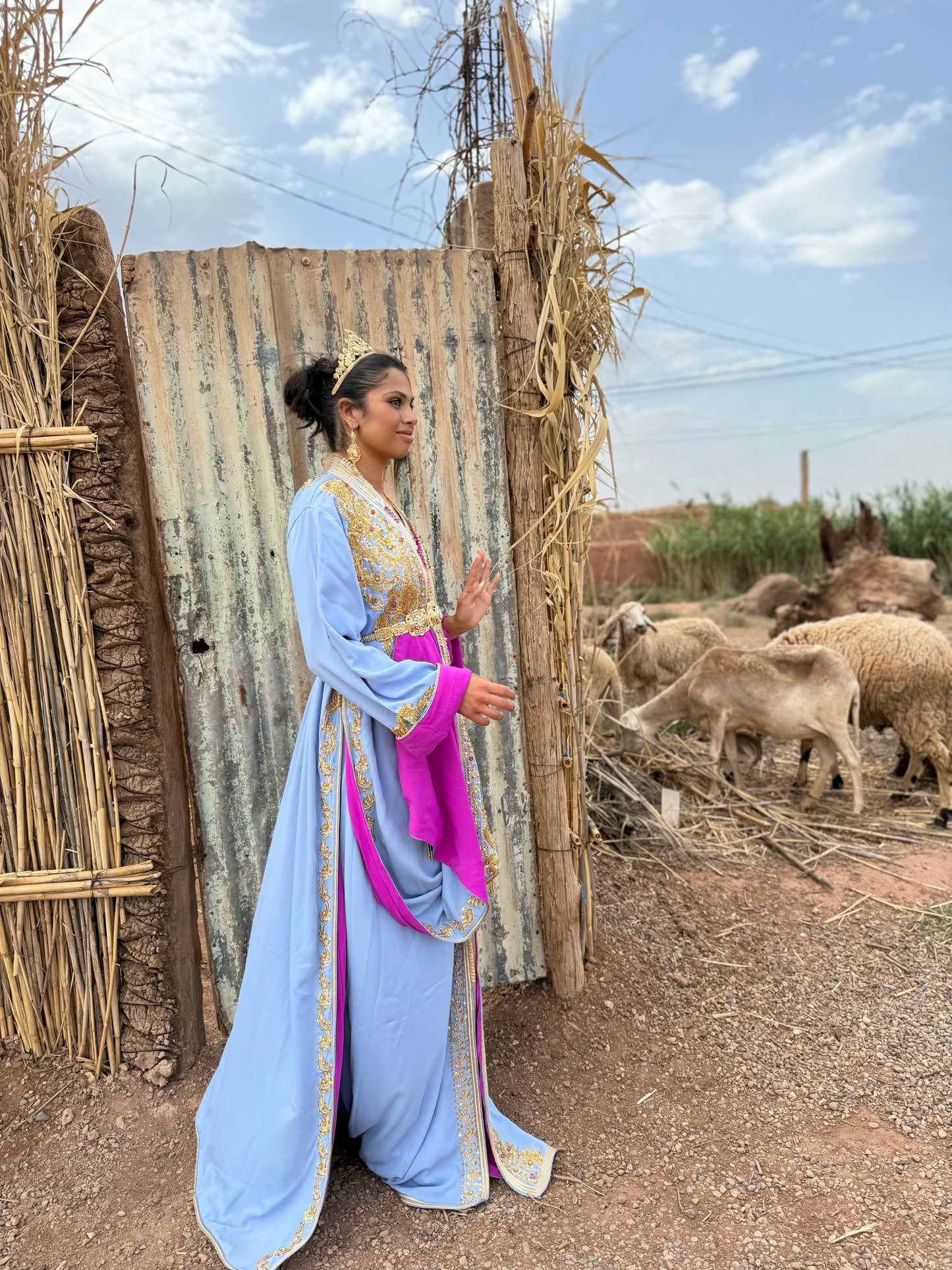 Caftan “Royal Lavande” – Location & Vente